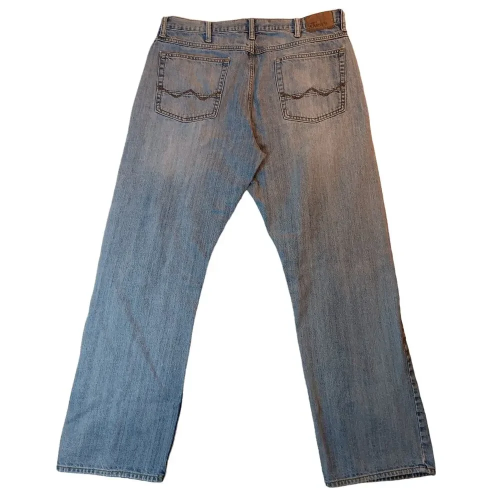 Wrangler Jeans Co. Vintage‎ Jeans 36X32 Blue Fade Relaxed Straight Barbed Wire
